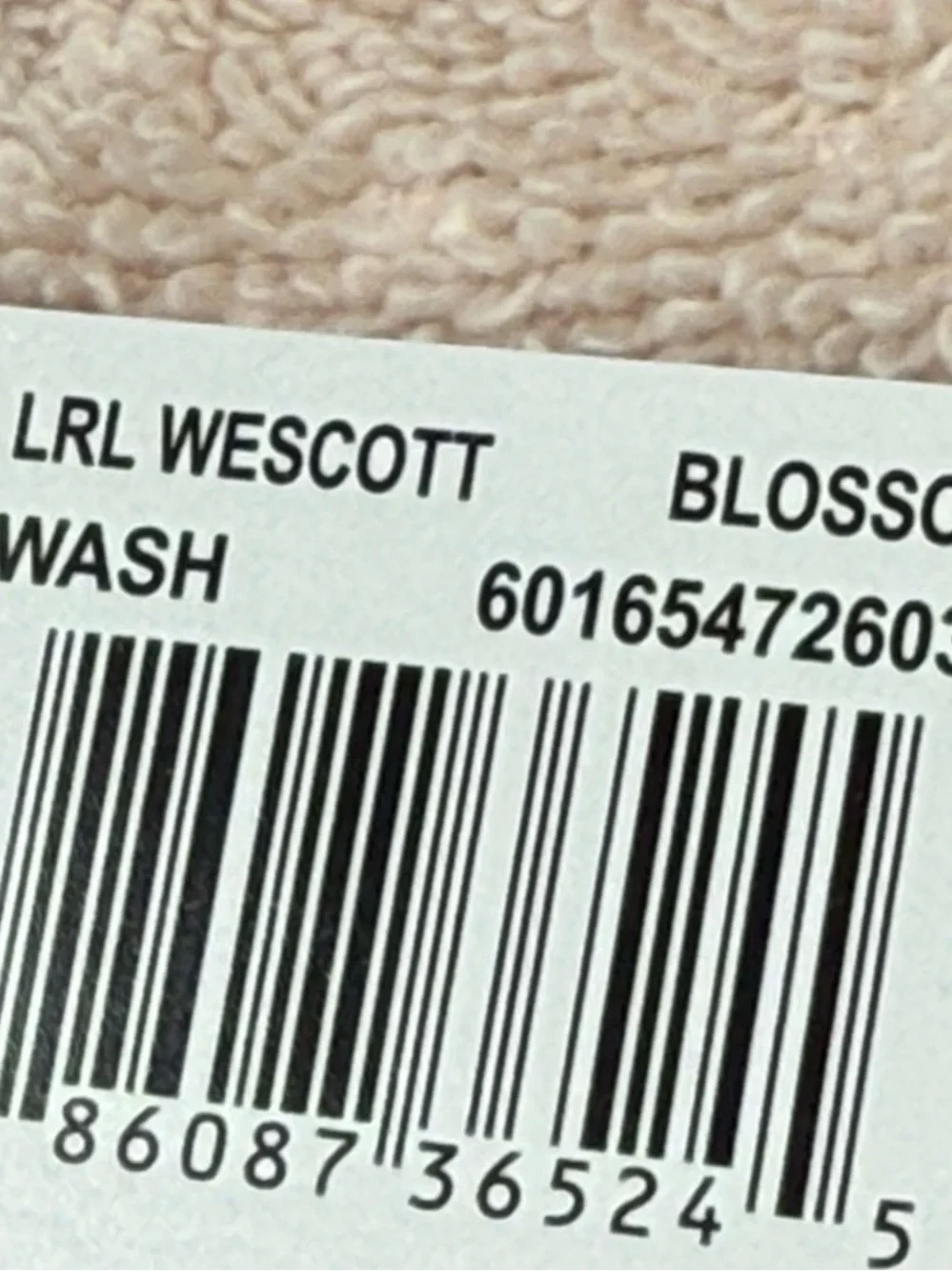Lauren Ralph Lauren Wescott Set of 4 Pale Pink Blossom Wash Cloths Set of 4 NWT